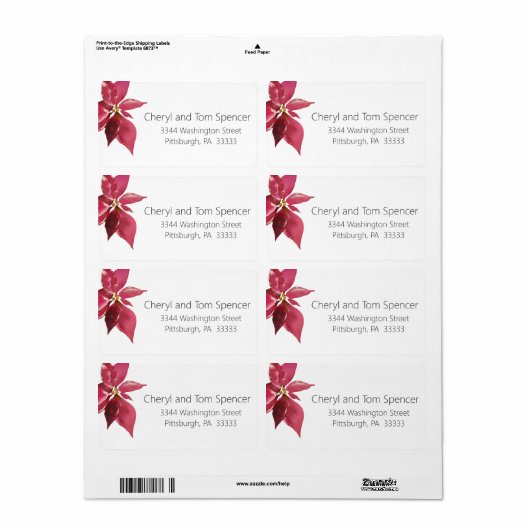 Eenvoudig te lezen op het label met het retouradre (Full Sheet)