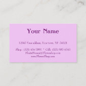 Eenvoudig te ontwerpen, op maat gemaakt, klassiek  visitekaartje (Achterkant)