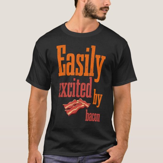 Eenvoudig te overschrijden door Bacon Barbecue Gri T-shirt (Voorkant)