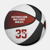 Eenvoudig te personaliseren basketbal geschenken m magneet (Voorkant)