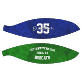 Eenvoudig te personaliseren blauw groen basketbal  (Panelen)