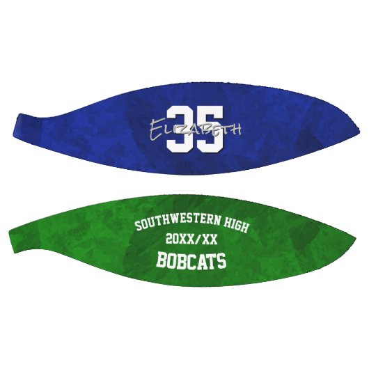 Eenvoudig te personaliseren blauw groen basketbal  (Panelen)