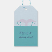 Eenvoudig te plukken walvis cadeaulabel (Achterkant)