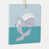 Eenvoudig te plukken walvis keramisch ornament (Rechts)