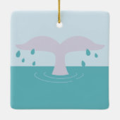 Eenvoudig te plukken walvis keramisch ornament (Achterkant)