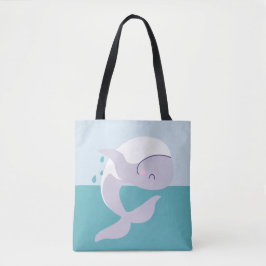 Eenvoudig te plukken walvis tote bag