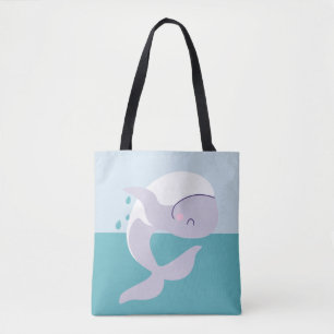 Eenvoudig te plukken walvis tote bag