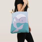 Eenvoudig te plukken walvis tote bag (Dichtbij)