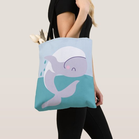 Eenvoudig te plukken walvis tote bag (Dichtbij)