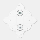 Eenvoudig te vervangen door uw logo of afbeelding bedankdoosjes (Uitgevouwen)