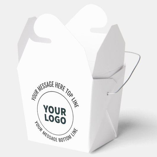 Eenvoudig te vervangen door uw logo of afbeelding bedankdoosjes (Geopend)