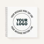 Eenvoudig te vervangen door uw logo of afbeelding notitieboek (Voorkant)