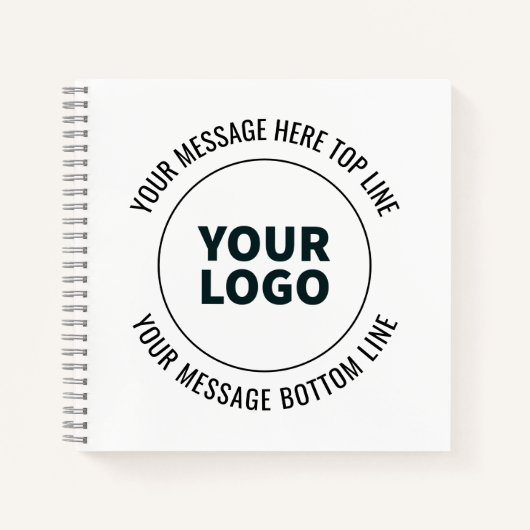 Eenvoudig te vervangen door uw logo of afbeelding notitieboek (Voorkant)