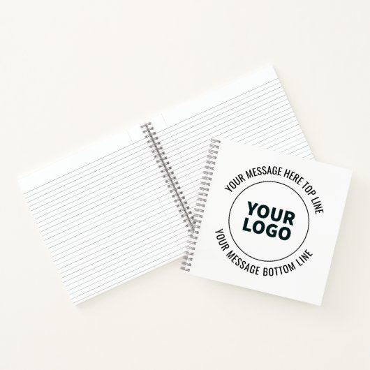 Eenvoudig te vervangen door uw logo of afbeelding notitieboek (Binnen)