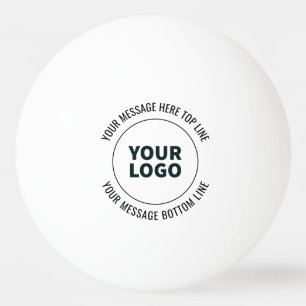Eenvoudig te vervangen door uw logo of afbeelding pingpongbal