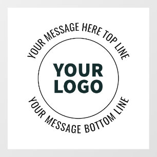 Eenvoudig te vervangen door uw logo of afbeelding  raamsticker