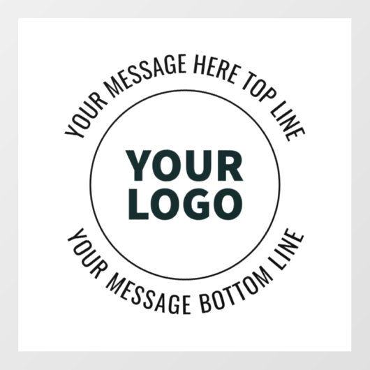 Eenvoudig te vervangen door uw logo of afbeelding  raamsticker (Vel)