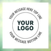 Eenvoudig te vervangen door uw logo of afbeelding  raamsticker (Vel 3)