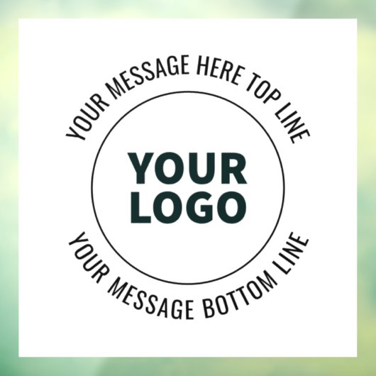 Eenvoudig te vervangen door uw logo of afbeelding raamsticker (Vel 3)