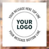 Eenvoudig te vervangen door uw logo of afbeelding  raamsticker (Vel 2)