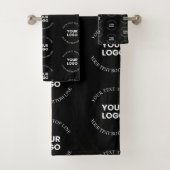 Eenvoudig te vervangen Logo & bewerkbaar tekstpatr Bad Handdoek (Insitu)