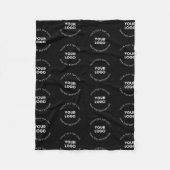 Eenvoudig te vervangen Logo & bewerkbaar tekstpatr Fleece Deken (Voorkant)