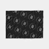 Eenvoudig te vervangen Logo & bewerkbaar tekstpatr Fleece Deken (Voorkant (Horizontaal))
