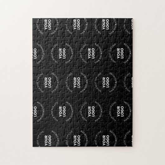 Eenvoudig te vervangen Logo & bewerkbaar tekstpatr Legpuzzel (Verticaal)