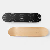 Eenvoudig te vervangen Logo & bewerkbaar tekstpatr Persoonlijk Skateboard (Horizontaal)