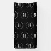 Eenvoudig te vervangen Logo & bewerkbaar tekstpatr Spandoek (Verticaal)