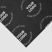 Eenvoudig te vervangen Logo & bewerkbaar tekstpatr Tissuepapier (Detail)