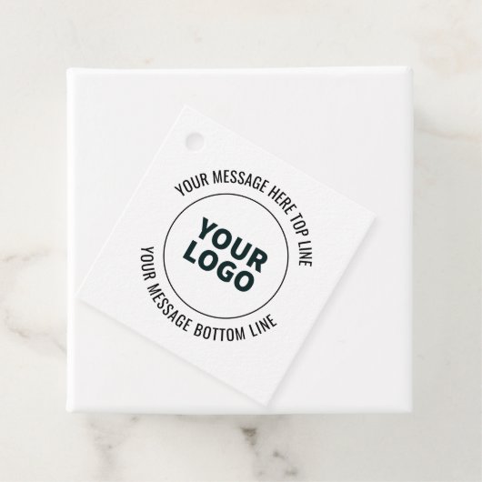 Eenvoudig te vervangen met uw Logo of Afbeelding Bedankjes Labels (In situ)