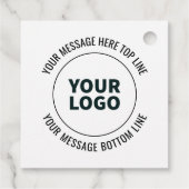 Eenvoudig te vervangen met uw Logo of Afbeelding Bedankjes Labels (Achterkant)