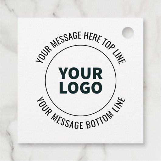 Eenvoudig te vervangen met uw Logo of Afbeelding Bedankjes Labels (Achterkant)