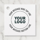 Eenvoudig te vervangen met uw Logo of Afbeelding Bedankjes Labels (Voorkant)