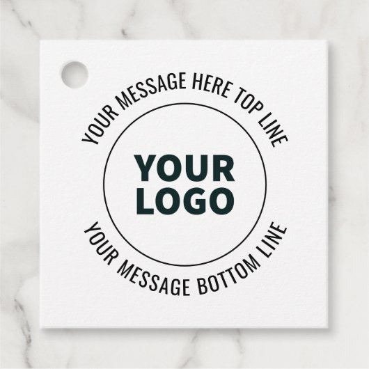 Eenvoudig te vervangen met uw Logo of Afbeelding Bedankjes Labels (Voorkant)