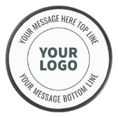 Eenvoudig te vervangen met uw Logo of Afbeelding Hockey Puck (Voorkant)
