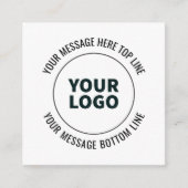 Eenvoudig te vervangen met uw Logo of Afbeelding Informatiekaartje (Voorkant)