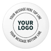 Eenvoudig te vervangen met uw Logo of Afbeelding Keramische Knop (Voorkant)