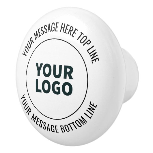 Eenvoudig te vervangen met uw Logo of Afbeelding Keramische Knop (Rechts)