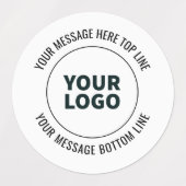 Eenvoudig te vervangen met uw Logo of Afbeelding Labels (Design 1)