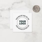 Eenvoudig te vervangen met uw Logo of Afbeelding Notitiekaartje (Voorkant / Achterkant in situ)