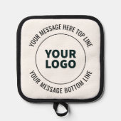 Eenvoudig te vervangen met uw Logo of Afbeelding Pannenlap (Voorkant)