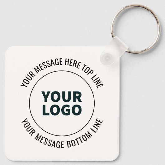 Eenvoudig te vervangen met uw Logo of Afbeelding Sleutelhanger (Achterkant)