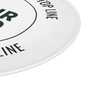 Eenvoudig te vervangen met uw Logo of Afbeelding Snijplank (Hoek)