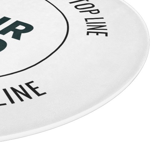 Eenvoudig te vervangen met uw Logo of Afbeelding Snijplank (Hoek)