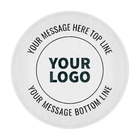 Eenvoudig te vervangen met uw Logo of Afbeelding Snijplank (Voorkant)