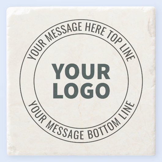 Eenvoudig te vervangen met uw Logo of Afbeelding Stenen Onderzetter