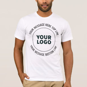 Eenvoudig te vervangen met uw Logo of Afbeelding T-shirt