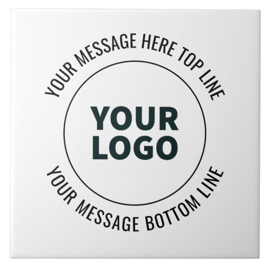 Eenvoudig te vervangen met uw Logo of Afbeelding Tegeltje (Voorkant)